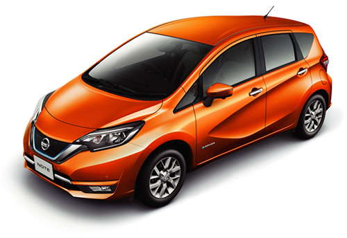 The new redesigned Nissan Note features new 'e-POWER' drive system